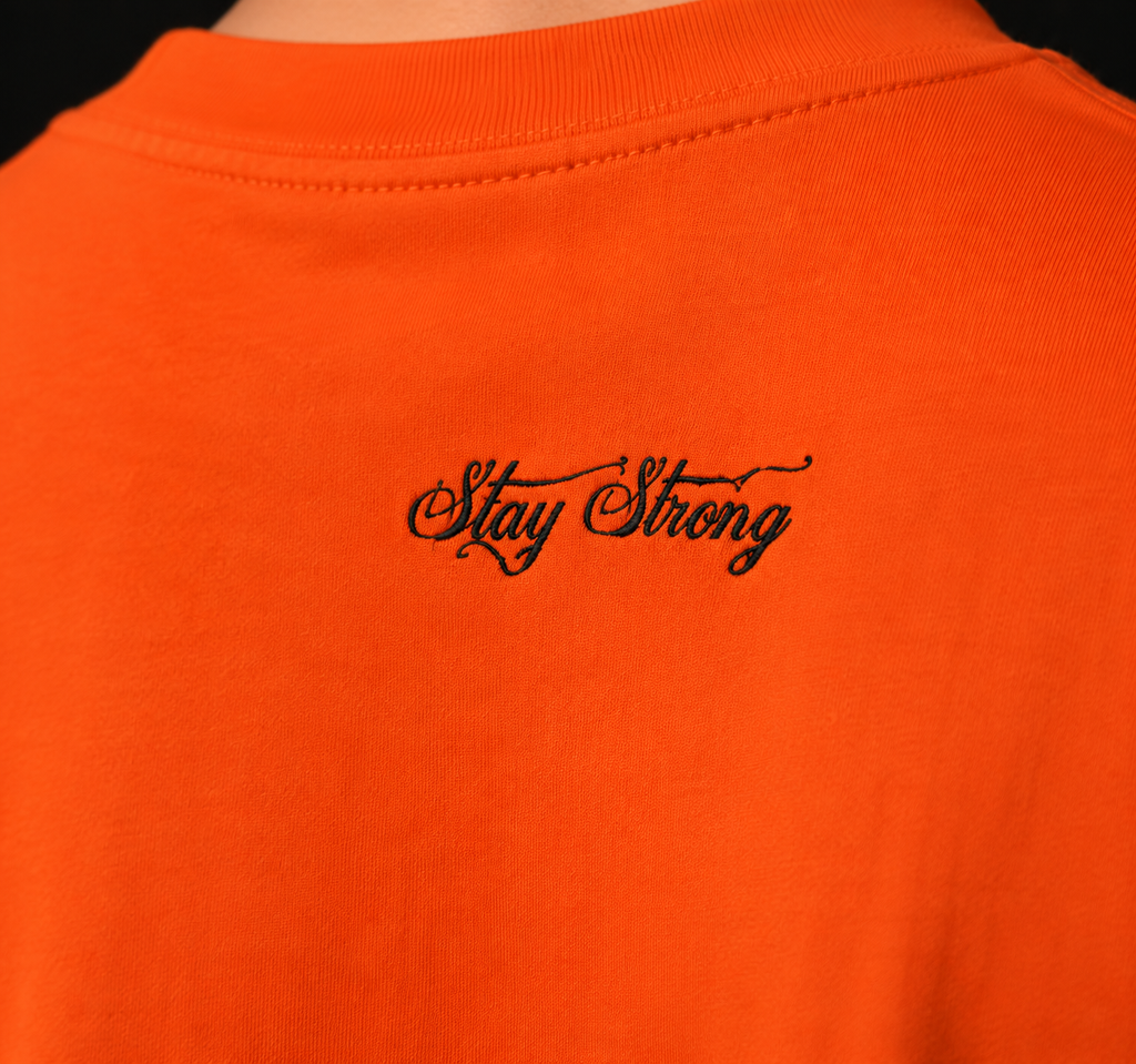 Stay Strong Embroidered Unisex Classic Crew T-Shirt