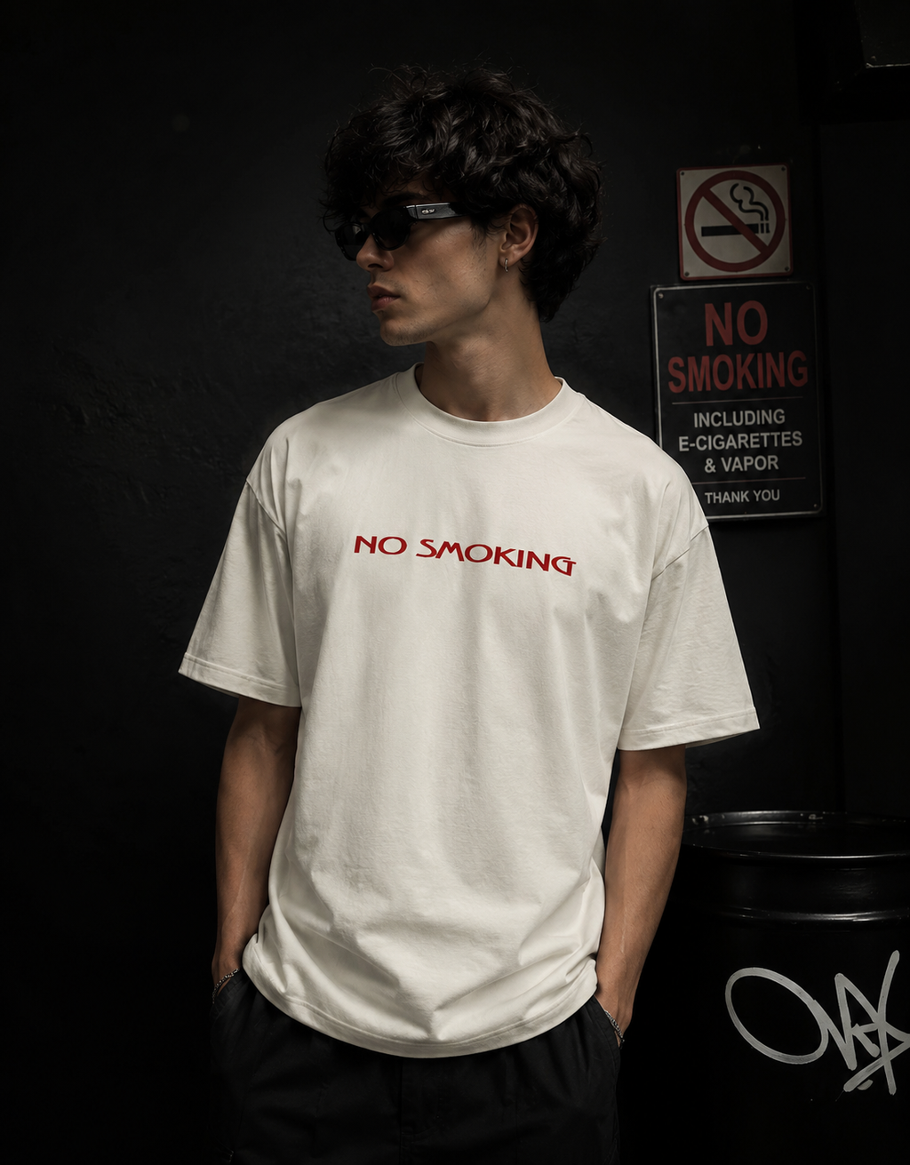 No Smoking Unisex Oversized Classic T-Shirt