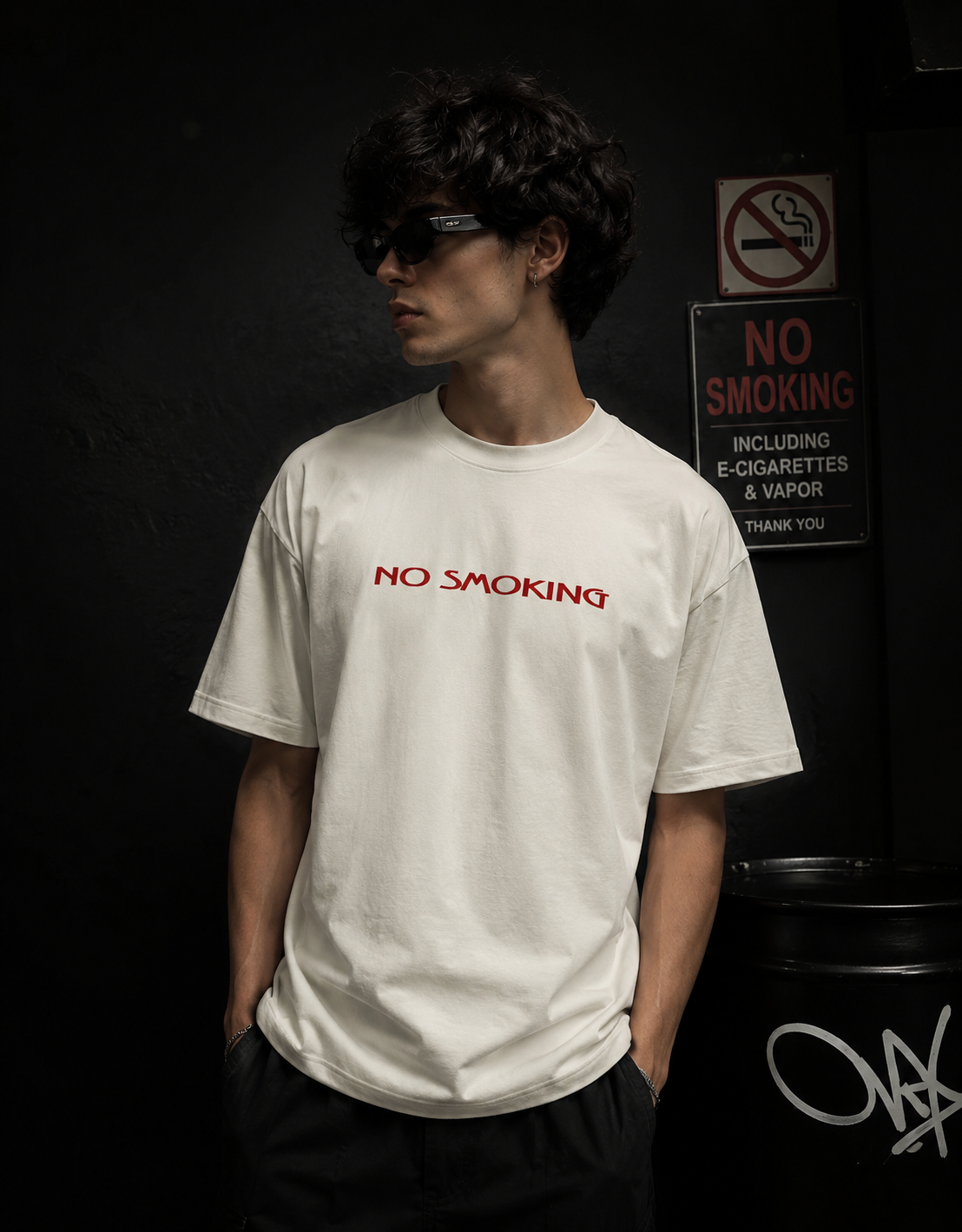 No Smoking Unisex Oversized Classic T-Shirt